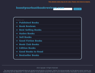 boostyourbustbookreviews.com screenshot