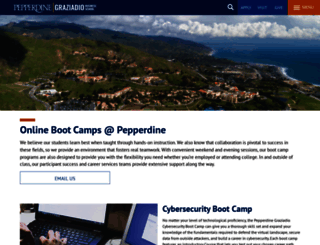 bootcamps.pepperdine.edu screenshot