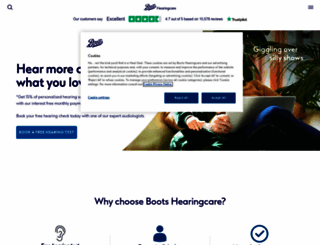 bootshearingcare.com screenshot