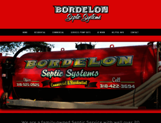 bordelonseptic.com screenshot