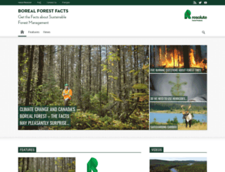 borealforestfacts.com screenshot
