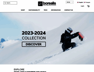 borealis-snowboards.com screenshot