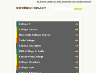 boredincollege.com screenshot