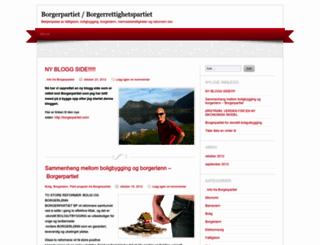 borgeralliansen.wordpress.com screenshot