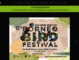 borneobirdfestival.com screenshot