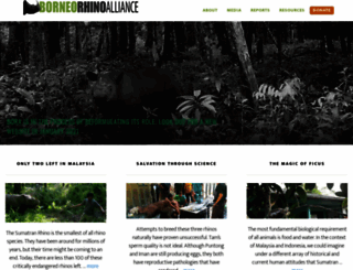 borneorhinoalliance.org screenshot