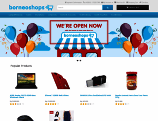 borneoshops.com screenshot