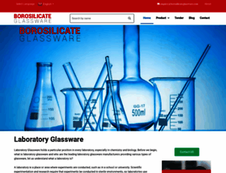 borosilicateglassware.com screenshot