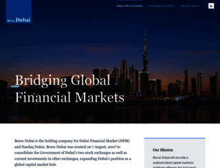 borsedubai.ae screenshot