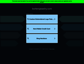bortersjewelry.com screenshot