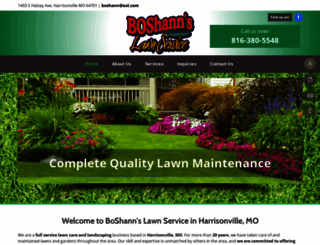 boshannslawnservice.com screenshot