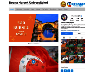 bosnahersekuniversiteleri.com screenshot