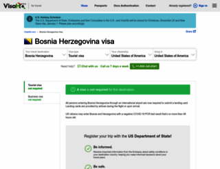 bosnia-herzegovina.visahq.com screenshot