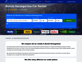 bosnia-herzegovinacar.com screenshot