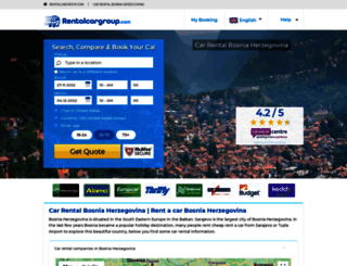 bosnia.rentalcargroup.com screenshot