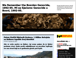 bosniagenocide.wordpress.com screenshot