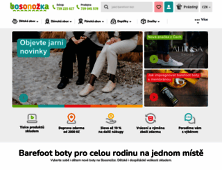 bosonozka.cz screenshot