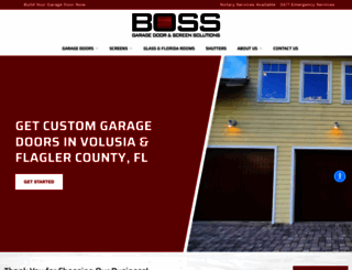 boss-garagedoors.com screenshot
