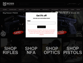 bossfirearms.com screenshot