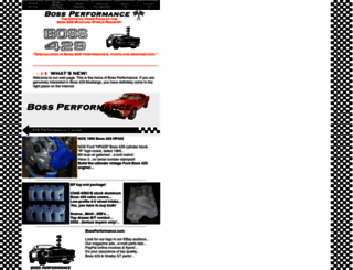 bossperformance.com screenshot