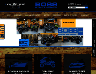 bosspowerequipment.com screenshot