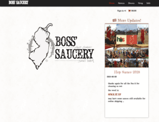 bosssaucery.com screenshot