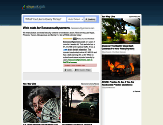 bosssecurityscreens.com.clearwebstats.com screenshot