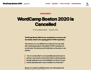 boston.wordcamp.org screenshot