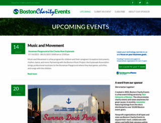 bostoncharityevents.org screenshot