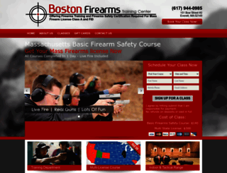 bostonfirearmstraining.com screenshot