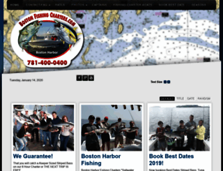 bostonfishingcharters.com screenshot