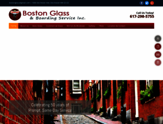 bostonglassinc.com screenshot