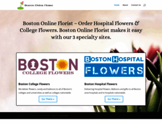 bostononlineflorist.com screenshot