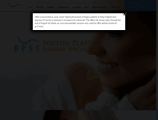 bostonplasticsurgeryspecialists.com screenshot