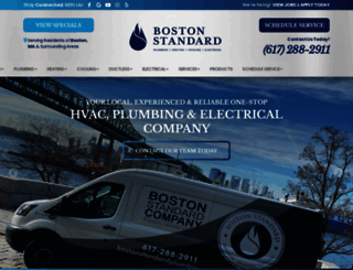 bostonstandardplumbing.com screenshot