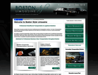 bostonstylelimo.com screenshot