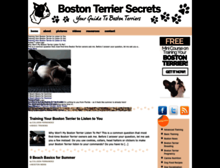 bostonterriersecrets.com screenshot