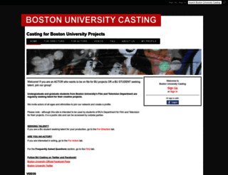 bostonuniversitycasting.ning.com screenshot