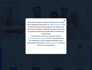 bostonveincare.org screenshot
