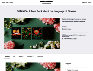 botanica-tarot-deck.projectdomino.com screenshot