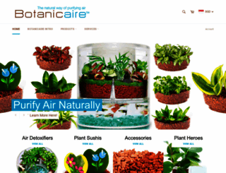 botanicaire.com screenshot