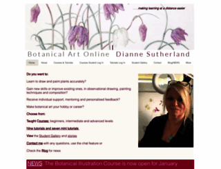 botanicalart-online.com screenshot