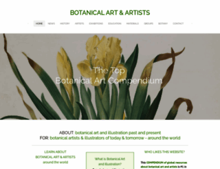 botanicalartandartists.com screenshot
