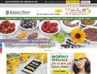 botanicplanet.com screenshot