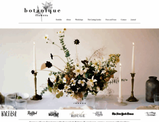 botaniqueflowers.com screenshot