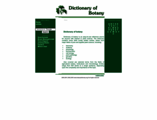 botanydictionary.org screenshot