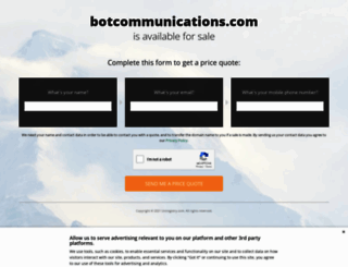 botcommunications.com screenshot