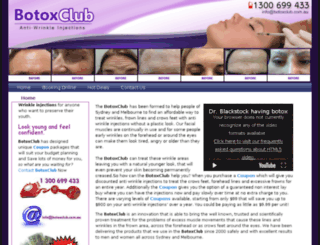 botoxclub.com.au screenshot