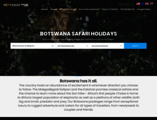 botswana-holidays.com screenshot