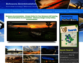 botswanaaccommodation.co.za screenshot